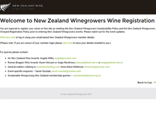 Tablet Screenshot of nzwineregistration.com